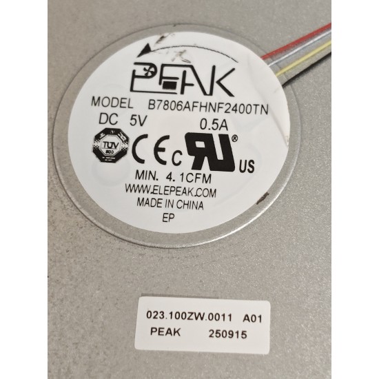 Cooler Laptop, Dell, Pro 16 PC16255, P134F, P134F003, RFF51, 0RFF51, DFS5K12114464P-FNRK, DC28000WFF0, UMA, 5V, 0.5A
