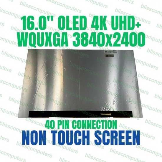 Display Laptop, Asus, VivoBook Pro 16 N7601Z, N7601ZM, N7601ZW, N7601ZWB, 18200-16000700, ATNA60YV08, ATNA60YV08-0, 16.0 inch, OLED, rezolutie 4K, WQUXGA 3840x2400, UHD, 40 pini