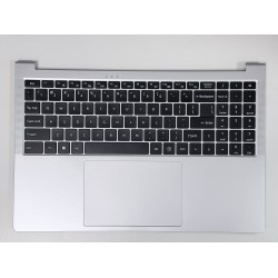 Carcasa superioara cu tastatura palmrest Laptop, Acer, Lite 16 AL16-54P, N25WB3, 6B.D75NI.001, 6BD75NI001, NC2101120X, argintie, layout US