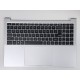Carcasa superioara cu tastatura palmrest Laptop, Acer, Lite 16 AL16-54P, N25WB3, 6B.D75NI.001, 6BD75NI001, NC2101120X, argintie, layout US
