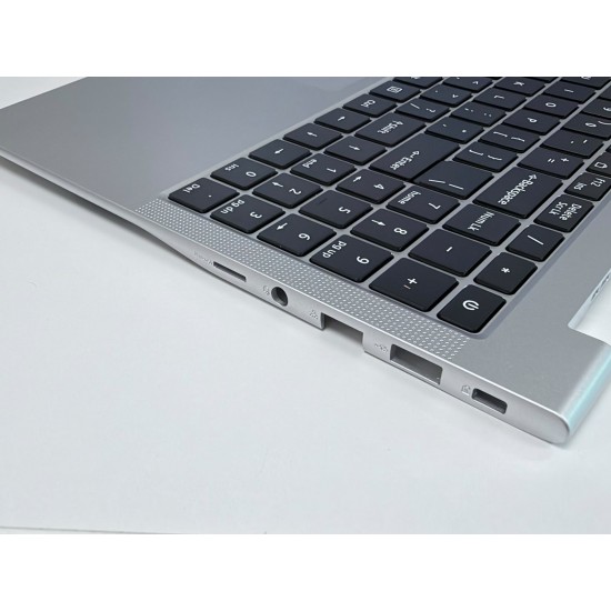 Carcasa superioara cu tastatura palmrest Laptop, Acer, Lite 16 AL16-54P, N25WB3, 6B.D75NI.001, 6BD75NI001, NC2101120X, argintie, layout US