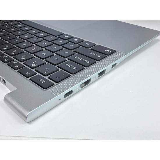 Carcasa superioara cu tastatura palmrest Laptop, Acer, Lite 16 AL16-54P, N25WB3, 6B.D75NI.001, 6BD75NI001, NC2101120X, argintie, layout US