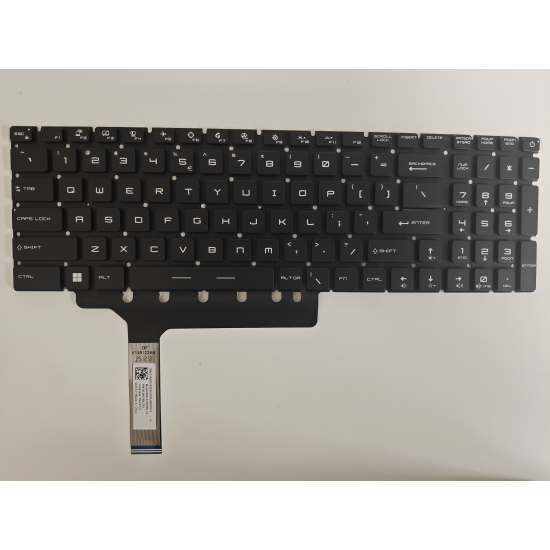 Tastatura Laptop Gaming, MSI, Raider GE77HX 12UGS, 12UHS, MS-17K5, iluminata, RGB Per Key, neagra, layout US