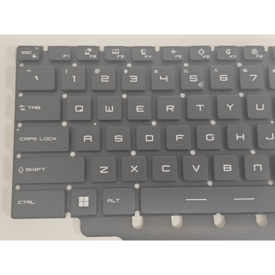 Tastatura Laptop Gaming, MSI, Raider GE77HX 12UGS, 12UHS, MS-17K5, iluminata, RGB Per Key, neagra, layout US