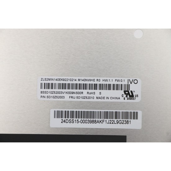 Display compatibil Laptop, AU Optronics, B140QAN05.H, 14.0 inch, rezolutie 2.2K, 2240x1400, IPS, conector ingust, narrow, 40 pini