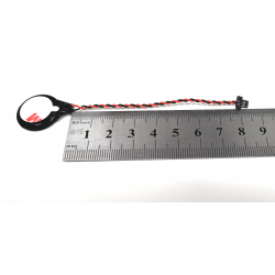 Baterie bios Laptop, CR2032, CR2032W, 1MT85, 9448A, 3V, 220mAh, CDA 53, 8.5cm, rosu si negru, conector plat, 2 pini