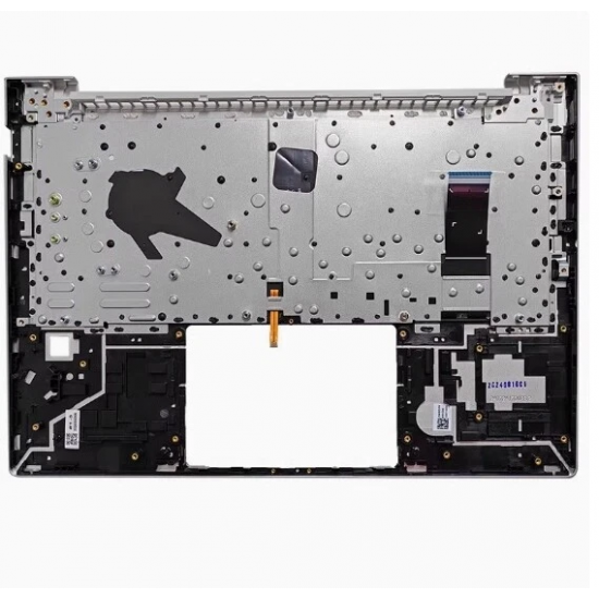 Carcasa superioara cu tastatura palmrest compatibila Laptop, HP, EliteBook 640 G12, 645 G12, N97245-001, N97245-271, N97245-B31, 4BX8VTATP30, FAX8V008010, iluminata, argintie, layout US