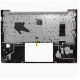 Carcasa superioara cu tastatura palmrest compatibila Laptop, HP, EliteBook 640 G12, 645 G12, N97245-001, N97245-271, N97245-B31, 4BX8VTATP30, FAX8V008010, iluminata, argintie, layout US