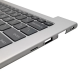 Carcasa superioara cu tastatura palmrest compatibila Laptop, HP, EliteBook 640 G12, 645 G12, N97245-001, N97245-271, N97245-B31, 4BX8VTATP30, FAX8V008010, iluminata, argintie, layout US
