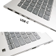 Carcasa superioara cu tastatura palmrest compatibila Laptop, HP, EliteBook 640 G12, 645 G12, N97245-001, N97245-271, N97245-B31, 4BX8VTATP30, FAX8V008010, iluminata, argintie, layout US