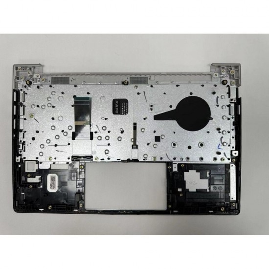 Carcasa superioara cu tastatura palmrest compatibila Laptop, HP, EliteBook 640 G10, 645 G10, N17710-001, N17710-271, N17710-B31, 4BX8QTA00Q0, iluminata, argintie, layout US