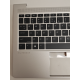 Carcasa superioara cu tastatura palmrest compatibila Laptop, HP, EliteBook 640 G10, 645 G10, N17710-001, N17710-271, N17710-B31, 4BX8QTA00Q0, iluminata, argintie, layout US