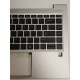 Carcasa superioara cu tastatura palmrest compatibila Laptop, HP, EliteBook 640 G10, 645 G10, N17710-001, N17710-271, N17710-B31, 4BX8QTA00Q0, iluminata, argintie, layout US