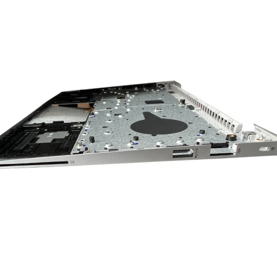 Carcasa superioara cu tastatura palmrest compatibila Laptop, HP, EliteBook 640 G10, 645 G10, N17710-001, N17710-271, N17710-B31, 4BX8QTA00Q0, iluminata, argintie, layout US