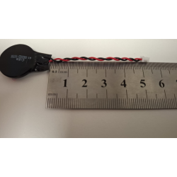 Baterie bios Laptop, CR2032, 1ST55, 3V, 220mAh, CDA 61, 5.5cm, rosu si negru, conector Molex 51021, 1,25 mm, 2 pini