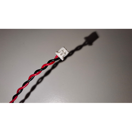 Baterie bios Laptop, CR2032, 1ST55, 3V, 220mAh, CDA 61, 5.5cm, rosu si negru, conector Molex 51021, 1,25 mm, 2 pini