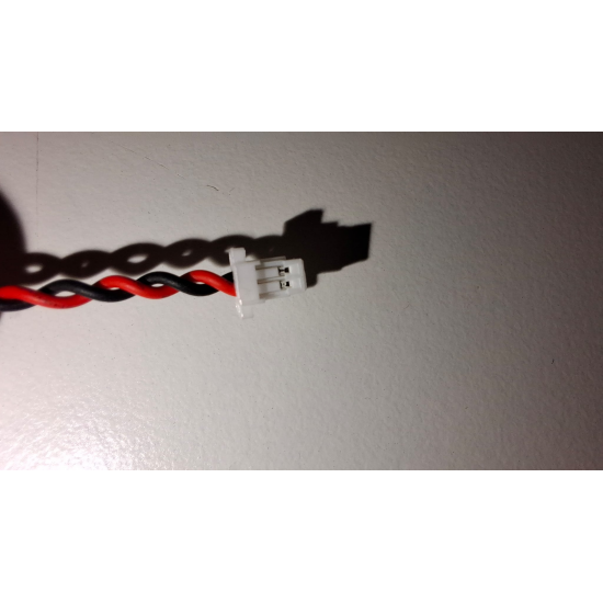 Baterie bios Laptop, CR2032W, 1HT85, 3V, 220mAh, CDA 61, 8.5cm, rosu si negru, conector JST-SH, 1.0 mm, 2 pini