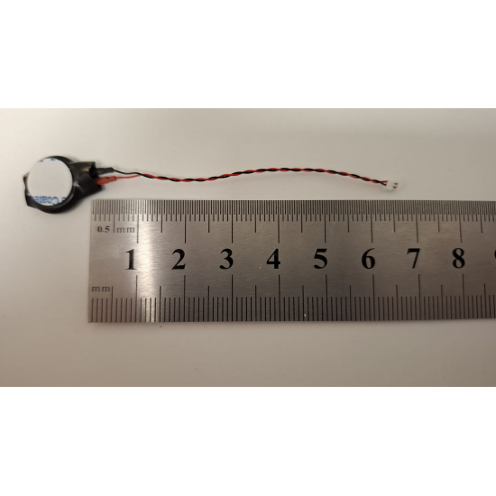 Baterie bios Laptop, CR1220W, 1CPT6, 3V, 220mAh, CDA 53, 5.5cm, rosu si negru, conector ACES 50375, 1.0 mm, 2 pini