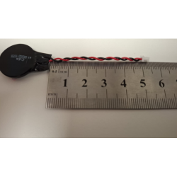 Baterie bios Laptop, CR2032, 1ST55, 3V, 220mAh, CDA 61, 5.5cm, rosu si negru, conector Molex 51021, 1,25 mm, 2 pini