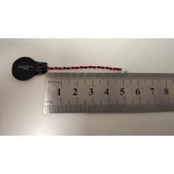 Baterie bios Laptop, CR1616, 1HT55, 3V, 220mAh, CDA 61, 5.5cm, rosu si negru, conector JST SHR-02V-S-B, 1,0 mm, 2 pini