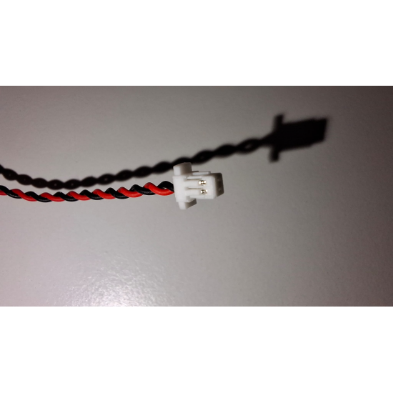 Baterie bios Laptop, CR1616, 1HT55, 3V, 220mAh, CDA 61, 5.5cm, rosu si negru, conector JST SHR-02V-S-B, 1,0 mm, 2 pini