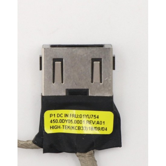 Mufa alimentare Laptop, Lenovo, ThinkPad P1 Gen 2 Type 20QT, 20QU, 01YU754, 450.0DY05.0012, P1 DC IN, 9 pini, 4.5cm