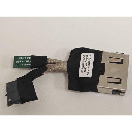 Mufa alimentare Laptop, Lenovo, ThinkPad P1 Gen 2 Type 20QT, 20QU, 01YU754, 450.0DY05.0012, P1 DC IN, 9 pini, 4.5cm