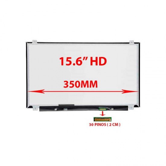 Display compatibil Laptop, BOE, NT156WHM-N45, NT156WHM-N45 V8.0, NT156WHM-N45 V8.1, NT156WHM-N45, V8.2, 15.6 inch, rezolutie HD, 1366x768, nano edge, 350mm latime, prinderi sus si jos, 60Hz, 30 pini