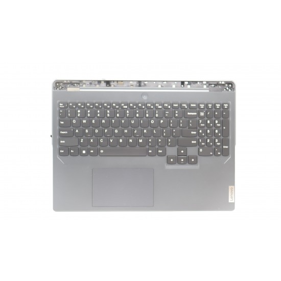 Carcasa superioara cu tastatura palmrest Laptop Gaming, Lenovo, Legion Pro 5 16IRX8 Type 82WK, 5CB1L30890, 5CB1L30894, AP2V4000100, iluminata, 4 pini, Onyx Grey, layout US