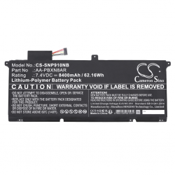 Baterie compatibila Laptop, Samsung, 900X4, 900X4B, 900X4C, 900X4D, CS-SNP910NB, AA-PBXN8AR, 7.4V, 8400mAh, 62.16Wh