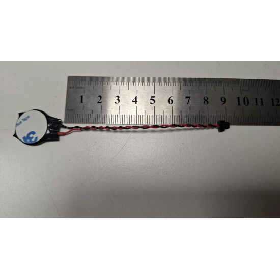 Baterie bios Laptop, CR2016W, 1MT85, 3V, 220mAh, CDA 61, 8.5cm, rosu si negru, conector ACES 50285, 2 pini