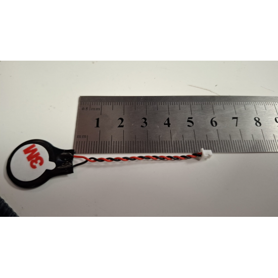 Baterie bios Laptop, CR2016, 1ST55, 3V, 220mAh, CDA 64, 5.5cm, rosu si negru, conector Molex 51021, 2 pini