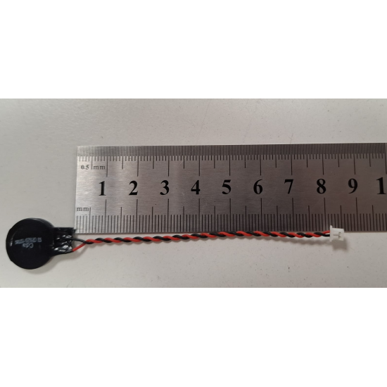 Baterie bios Laptop, CR1620, 1ST85, 3V, 220mAh, CDA 64, 8.5cm, rosu si negru, conector Molex 51021, 2 pini