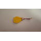 Baterie bios Laptop, CR2032, 3V, 220mAh, 3.5CM, Rosu (+), Alb/Negru (-), conector ACES 50285, 3 pini