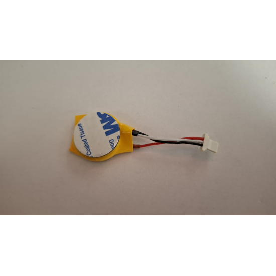 Baterie bios Laptop, CR2032, 3V, 220mAh, 3.5CM, Rosu (+), Alb/Negru (-), conector ACES 50285, 3 pini