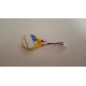 Baterie bios Laptop, CR2032, 3V, 220mAh, 3.5CM, Rosu (+), Alb/Negru (-), conector ACES 50285, 3 pini