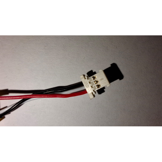 Baterie bios Laptop, CR2032, 3V, 220mAh, 3.5CM, Rosu (+), Alb/Negru (-), conector ACES 50285, 3 pini