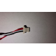 Baterie bios Laptop, CR2032, 3V, 220mAh, 3.5CM, Rosu (+), Alb/Negru (-), conector ACES 50285, 3 pini