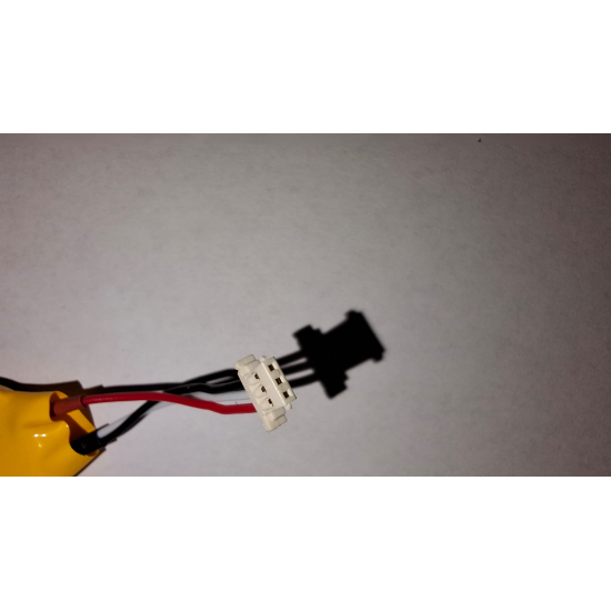 Baterie bios Laptop, CR2032, 3V, 220mAh, 3.5CM, Rosu (+), Alb/Negru (-), conector ACES 50285, 3 pini