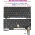 Tastatura Laptop, Lenovo, ThinkPad X13 Yoga Gen 3 Type 21AW, 21AX, iluminata, neagra, layout UK