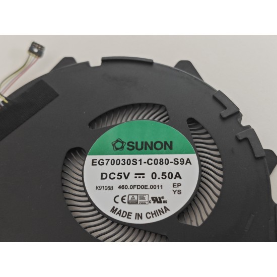 Cooler Laptop, Lenovo, IdeaPad 730S-13IWL Type 81JB, 5H40S72903, EG70030S1-C080-S9A, 5V, 0.50A