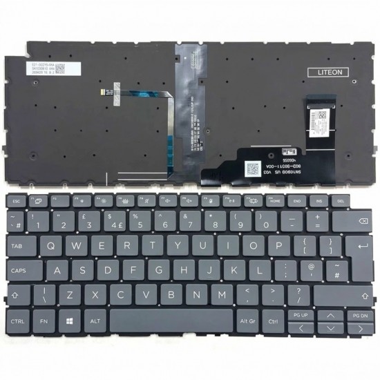 Tastatura Laptop, HP, ProBook 4 G1i 14 inch, iluminata, gri, layout UK