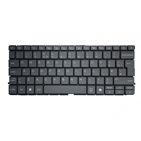Tastatura Laptop, HP, ProBook 4 G1i 14 inch, iluminata, gri, layout UK