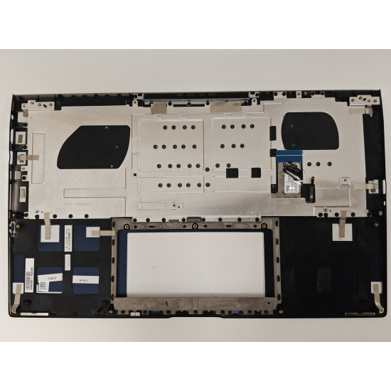 Carcasa superioara cu tastatura palmrest Laptop, Asus, ZenBook 15 UX533FAC, 90NB0NK1-R30UI0, 90NB0NK1-R30US0, 13NB0NM1P01011-1, 13NB0NM1AM0201, 13N1-9DA0601, UX534FT-2B, iluminata, albastra, layout US