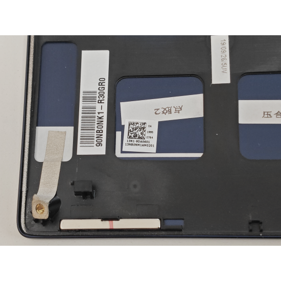 Carcasa superioara cu tastatura palmrest Laptop, Asus, ZenBook 15 UX533FAC, 90NB0NK1-R30UI0, 90NB0NK1-R30US0, 13NB0NM1P01011-1, 13NB0NM1AM0201, 13N1-9DA0601, UX534FT-2B, iluminata, albastra, layout US