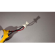 Baterie bios Laptop, CR2025, 3V, 220mAh, 2.5CM, Rosu/Negru, conector ACES 50285, 2 pini