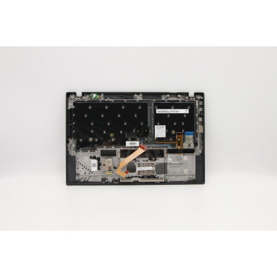 Carcasa superioara cu tastatura palmrest Laptop, Lenovo, ThinkPad X1 Carbon 01LX510, 01LX550, AM12S000500, iluminata, neagra, layout US