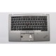 Carcasa superioara cu tastatura palmrest Laptop, Lenovo, ThinkPad X1 Carbon 6th Gen 6, Type 20KH, 20KG, 01YU555, 01YU591, AM16R000310, iluminata, argintie, layout UK