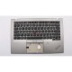 Carcasa superioara cu tastatura palmrest Laptop, Lenovo, ThinkPad X1 Carbon 6th Gen 6, Type 20KH, 20KG, 01YU591, 01YU555, AM16R000310, iluminata, argintie, layout US