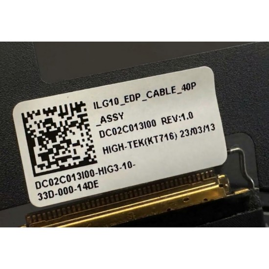 Cablu video LVDS Laptop Gaming, Lenovo, LOQ 15APH8 Type 82XT, 5C10S30800, DC02C013I00, ILG10 EDP CABLE 40 pini